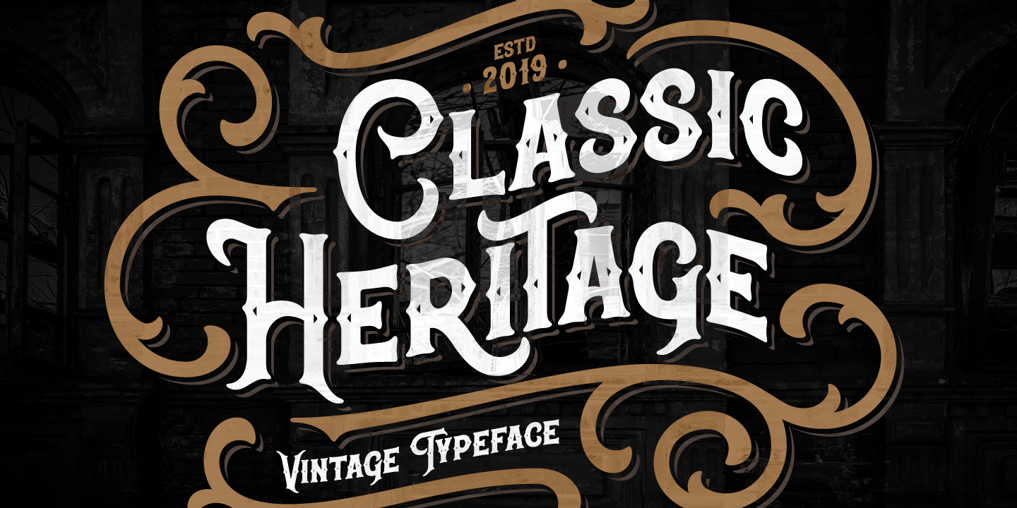 Classic Heritage Regular Font preview